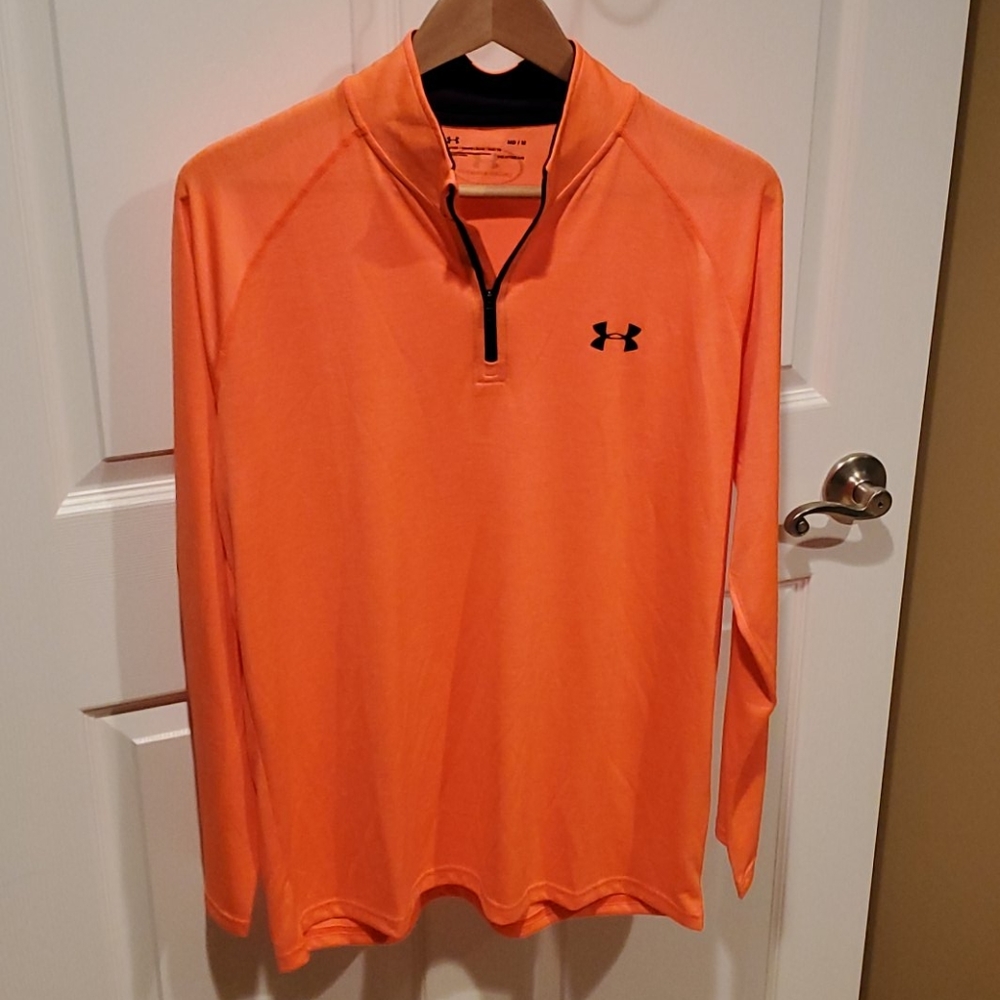 Men's Medium Under Armour Orange Long Sleeve
